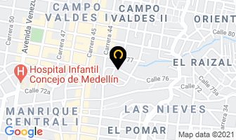 Mapa de Aerografía Artistica en Medellín