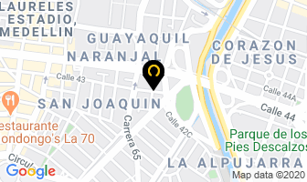 Mapa de Aeromudanzas Ltda. en Medellín