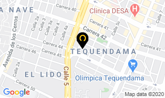 Mapa de Aficenter en Cali