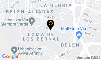 Mapa de Aficonta E.u. en Medellín