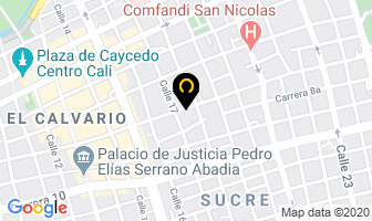 Mapa de Ag Aluminios Grabados en Cali