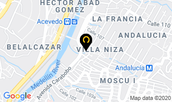 Mapa de Agencia Baservi en Medellín