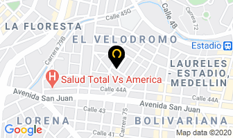 Mapa de Agencia M&r en Medellín