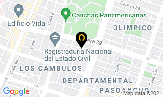 Mapa de Agente Independiente De Viajes en Cali
