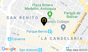 Mapa de Agora Consultores en Medellín