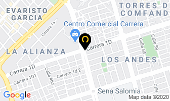Mapa de Agro Fruver La 52 en Cali