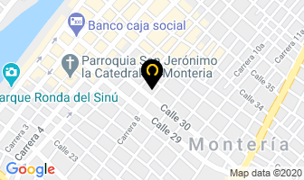 Mapa de Agroflórez en Montería