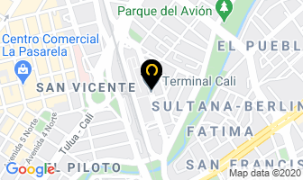 Mapa de Agropartes en Cali
