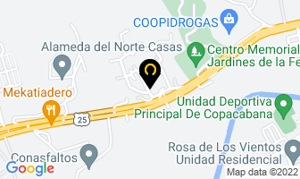 Mapa de Agrupación Adagio Trio en Bello