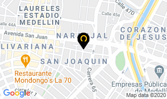 Mapa de Agua De La Roca en Medellín