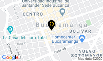 Mapa de Agua Marina en Bucaramanga