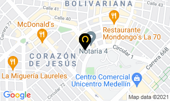 Mapa de Aguaatlantic en Medellín