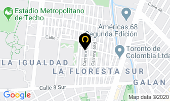 Mapa de Aguila Ascensores Ltda en Bogotá D.C