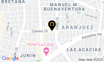 Mapa de Aindunas en Cali
