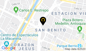 Mapa de Airecomed Ltda en Medellín