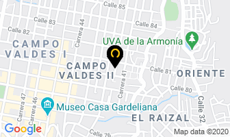 Mapa de Aj Ambulancias Ltda. en Medellín