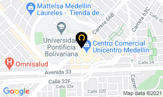 Mapa de Al Carbón en Medellín