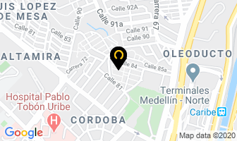 Mapa de Al Frío E.u. en Medellín