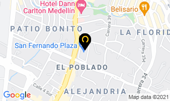 Mapa de Alabama en Medellín