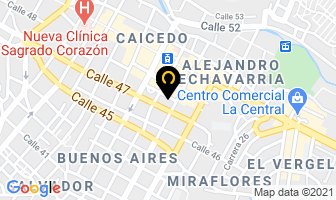 Mapa de Alambres Alfortec en Medellín