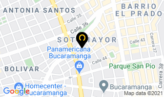 Mapa de Alarmas Segurytec en Bucaramanga