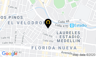 Mapa de Alc Idiomas en Medellín