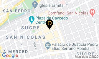 Mapa de Alfa Bordados en Cali