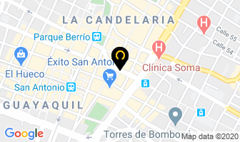 Mapa de Alfa Cometas en Medellín
