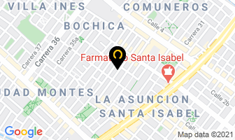 Mapa de Alfa Publicidad en Bogotá D.C