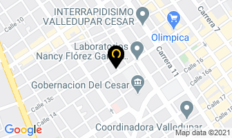 Mapa de Alianza Colombo Francesa en Valledupar