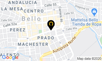 Mapa de Alimentos La Hacienda en Bello