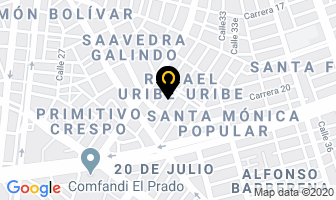 Mapa de Aliños Santa Elena en Cali