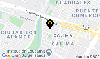 Mapa de Alirio Mateus Paseos Y Excursiones en Cali