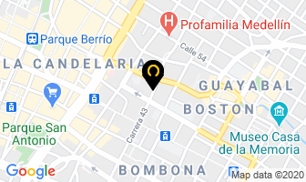 Mapa de Alitas.com en Medellín