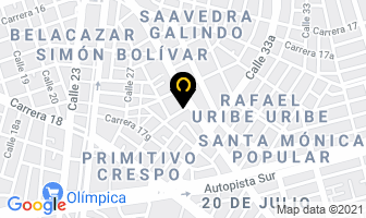 Mapa de All Service Ltda. en Cali