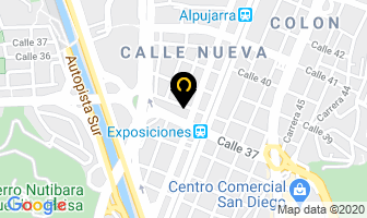Mapa de Almacen Autoriente en Medellín