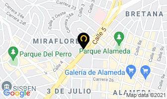 Mapa de Almacén Batería Musical en Cali
