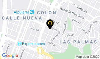Mapa de Almacen Baterias en Medellín