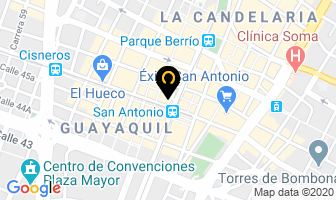 Mapa de Almacen Bruselas en Medellín