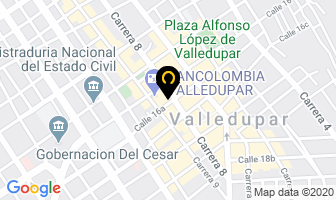 Mapa de Almacén Calcetín en Valledupar