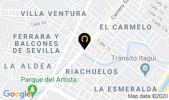 Mapa de Almacén cascos y lujos en Itaguí