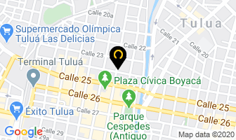 Mapa de Almacén Centro Eléctricos en Tulua