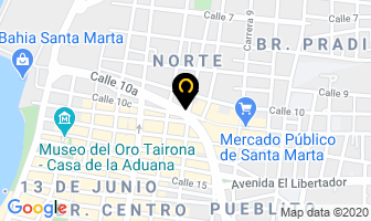 Mapa de Almacén Ciclovía en Santa Marta