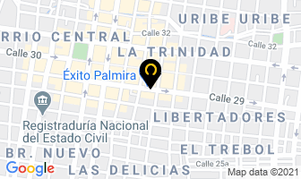 Mapa de Almacén Compraventa La 29 en Palmira