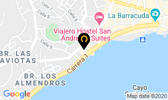 Mapa de Almacén Costa Azul en San Andrés