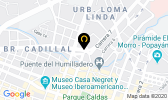 Mapa de Almacen Dismuelles Cali en Popayán