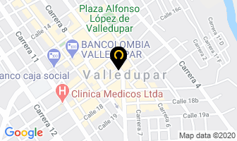 Mapa de Almacén El Templo De La Moda en Valledupar