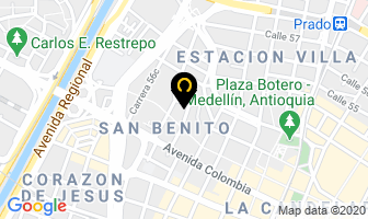 Mapa de Almacén Electrotransformadores Ltda. en Medellín
