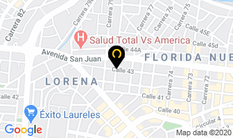 Mapa de Almacen Exividrios en Medellín
