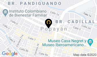 Mapa de Almacén Ferropinturas Del Cauca en Popayán